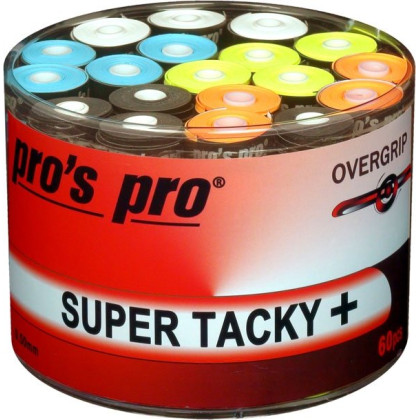 Tenisová omotávka Pro's Pro Super Tacky+ 60 ks mix