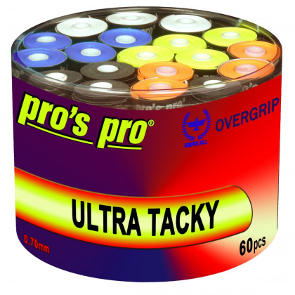 Tenisová omotávka Pro's Pro Ultra tacky (60ks) mix farieb