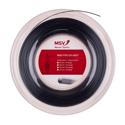 MSV focus hex (200m) čierna